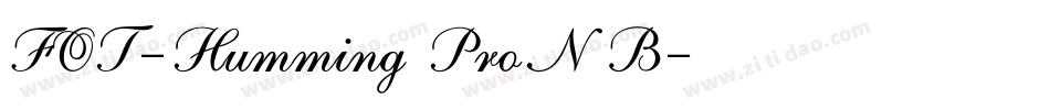FOT-Humming ProN B字体转换
